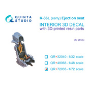 QR+72035 Quinta Studio 1/72 Катапультное кресло К-36Л (раннее) (для С-25 до 2007 г.) (Для всех моделей)