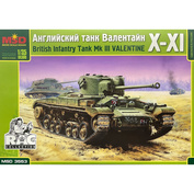 3553 Maket 1/35 English tank Valentine Xi