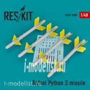 48-0084 RESKIT 1/48 Rafael Python 3 missile (4 pcs)
