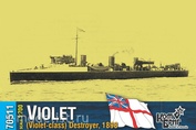 KB70511 КомБриг 1/700 Эсминец HMS Violet (Violet-class) Destroyer, 1898