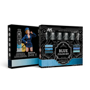 AKAD108 AK Interactive Набор красок синих цветов – хуtoжественный плfromный акрил / Blue Color Set – Artistic Dense Acrylic Color