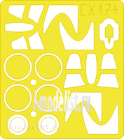 EX174 Eduard 1/48 Маска для самолета MiGG-21MF Fishbed J