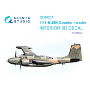 QD48237 Quinta Studio 1/48 3D Декаль интерьера кабины B-26K (ICM)
