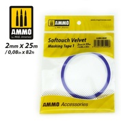 AMIG8240 Ammo Mig Бархатная клейкая лента Softouch 1 / Softouch Velvet Masking Tape 1 (2 мм x 25 м)