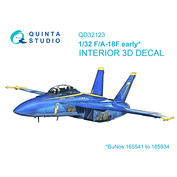QD32123 Quinta Studio 1/32 3D Декаль интерьера кабины F/A-18F early (Трубач)