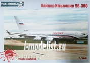 96300-04 PasModels 1/144 Сборная модель самолета Ил-96-300 Аэрофлот Россия ПУ (пластик)