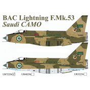 UR72256 Sunrise 1/72 Decal for BAC Lighting F.Mk.53 Saudi CAMO