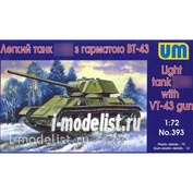 393 UM 1/72 Light tank Type 80 with the turret of the BT-43