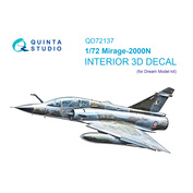 QD72137 Quinta Studio 1/72 3D Декаль интерьера кабины Mirage 2000N (Dream Model)