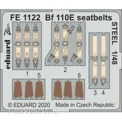 FE1122 Eduard 1/48 photo etched parts for Bf 110E, steel straps