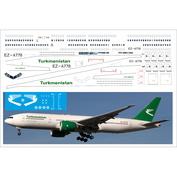 777200-08 PasDecals 1/144 Декаль на B 777-200 Turkmenistan