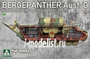 2107 Takom 1/35 Bergepanther Ausf.G German Armored Recovery Vehicle Sd.Kfz. 179 with full interior kit