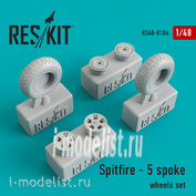 RS48-0104 RESKIT 1/48 Spitfire - диск на 5 спиц смоляные колеса