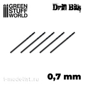 10145 Green Stuff World Drill bit 0.7 mm / Drill bit in 0.7 mm