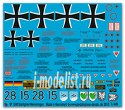 ep 1240 Peddinghaus-decals 1/48 Decal german Zvezdafighter Jabo 34 Memmingen