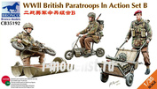 CB35192 Bronco 1/35 WWII British Paratroops in Action Set B