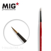 MP1010 Mig Productions Round Brush 4/0. MARTA KOLINSKY
