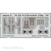 FE1155 Eduard 1/48 Photo etching for Sukhoi-27UB, steel belts