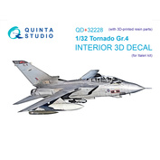 QD+32228 Quinta Studio 1/32 3D Декаль интерьера кабины Tornado Gr.4 (Italeri) (с 3D-печатными деталями)