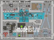 FE251 Eduard 1/48 Цветное фототравление для MiGG-21MF