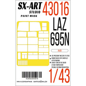 43016 SX-Art 1/43 Paint mask LAZ-695N (AVD)