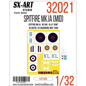 32021 SX-Art 1/32 Окрасочная маска Spitfire Mk. I N3180 kl-b “Kiwi” (Kotare)