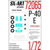 72065 SX-Art 1/72 Paint Mask for P-40E (Special Hobby)
