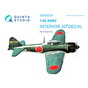 QD48239 Quinta Studio 1/48 3D Декаль интерьера кабины A6M2 Zero (Eduard)