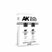AK1543 AK Interactive Paint Set Dual Exo - 1A Extreme White & 1B Robotic White