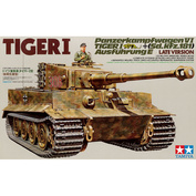 35146 Tamiya 1/35 Танк TIger I Ausf.E (поздняя версия) c наборными траками и фигурой командира