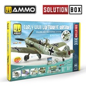 AMIG7730 Ammo Mig Набор SOLUTION BOX 25 – Aircraftы люфтваффе начала Второй мировой войны. Цвета и система везеринга / Early WWII Luftwaffe Aircraft - Colors and Weathering System