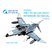 QD48342 Quinta Studio 1/48 3D Cabin Interior Decal F-4G late (Meng)