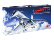 14401 ICM 1/144 Tu-144, Soviet supersonic passenger aircraft