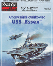 MM 10-11-12/2014 Maly Modelarz 1/300 Бумажная модель USS Essex 