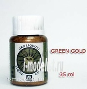 70795 Краска металлическая лаковая Vallejo Золото зеленое/Green gold