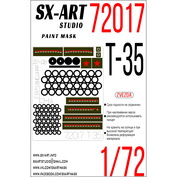 72017 SX-Art 1/72 Окрасочная маска Т-35 (для модели Звезда 5061)
