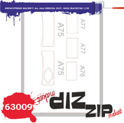 63009 ZIPMaket 1/35 Painting masks GUS-AA, AAA (Zvezda 3547, 3602)
