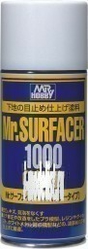 B-519 Gunze Sangyo Primer spray Mr. Surfacer 1000 Deluxe. Volume: 170 ml.