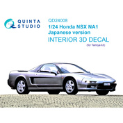 QD24008 Quinta Studio 1/24 3D Декаль интерьера кабины Honda NSX NA1 Japanese version (Tamiya)