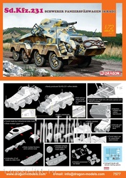 7577 Dragon 1/72 German armored car Sd.Kfz.Two hundred thirty one