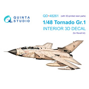 QD+48261 Quinta Studio 1/48 3D Decal of Tornado GR.1 cabin interior (Revell) (with 3D-printed parts)