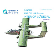 QD48227 Quinta Studio 1/48 3D Декаль интерьера кабины OV-10A (для модели ICM)
