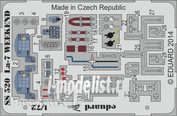 SS520 Eduard 1/72 Цветное фототравление для Ла-7  Weekend