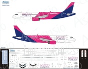 320-025 Ascensio 1/144 Декаль на самолёт A320 (Wizz Air (New livery))