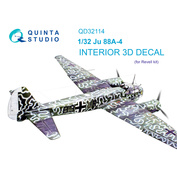 QD32114 Quinta Studio 1/32 3D Декаль интерьера кабины Ju 88A-4 (Revell)