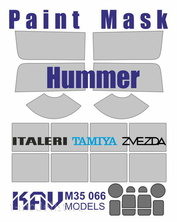M35 066 KAV models 1/35 Painting mask on Hummer (Italeri, Tamiya, Zvezda)