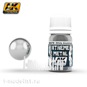 AK478 AK Interactive XTREME WHITE ALUMINIUM (metallic white aluminium)