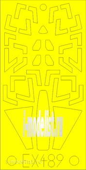 EX489 Eduard 1/48 Окрасочная маска для MiGG-31BM  