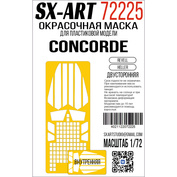 72225 SX-Art 1/72 Окрасочная маска Concorde (Revell) (Heller)