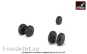 AW72059 Armory 1/72 Wheel add-on Kit for Il-14 wheels with weighted tires